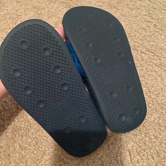 Batman Kids Slide Sandals - Blue and Black - Picture 2 of 2